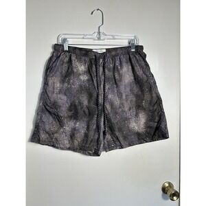 Urban Outfitters UO Man's Pool Shorts Medium Charcoal Grey Acid Wash Mesh Lined